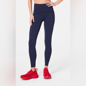 Spanx booty boost size large, navy blue EUC